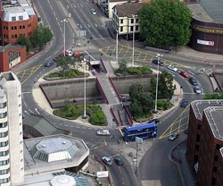Bristol, UK Traffic Circle